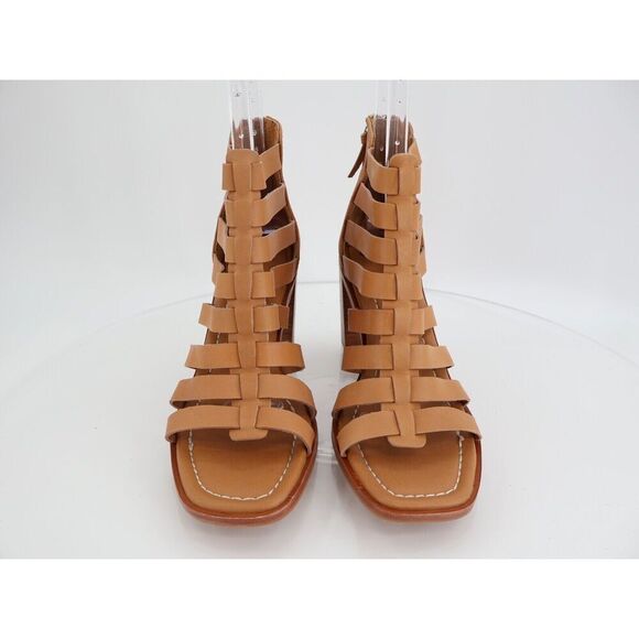 Sofft Stratford Sandals Brown Leather Block Heel Gladiator Strappy Size 9.5 M - Picture 4 of 13